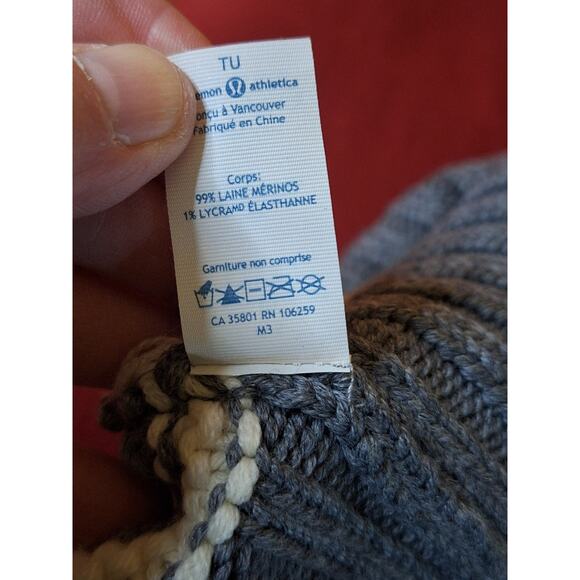lululemon athletica Gray Striped Beanie main image 10